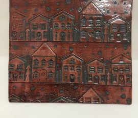 Festive red placemat